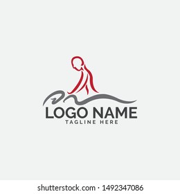 Massage logo design vector template