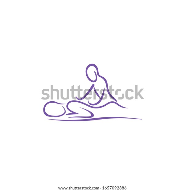 Massage Logo Icon Relaxing Leisure Vector Stock Vector Royalty Free 1657092886 