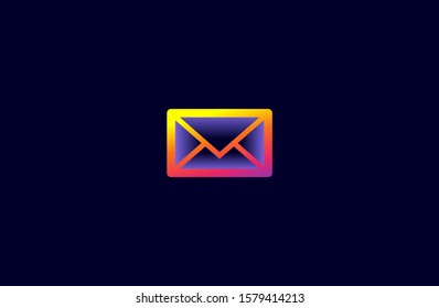 massage logo technology design template. dark blue, blue and orange gradient Color round creative sign. Universal vector icon. Digital Concepts, Connections and Networks Icons.