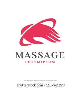 Massage Logo Template Design Vector, Emblem, Concept Design, Creative Symbol, Icon