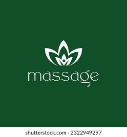 Massage Logo And vectors, leaf, flowers, latters logo