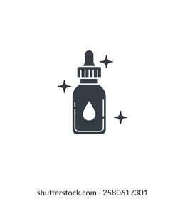 Massage Oil Bottle icon symbol vector illustration isolated on white background