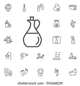 massage oil icon. beauty set of icons