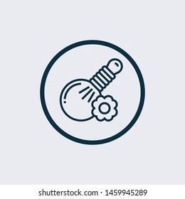Massage Oil icon isolated on white background. Massage Oil icon simple sign. Massage Oil icon trendy and modern symbol for graphic and web design. Massage Oil icon flat vector illustration