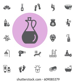 massage oil icon. spa set vector illustration on white background