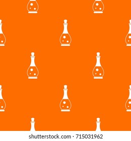 Massage oil pattern repeat seamless in orange color for any design. Vector geometric illustration