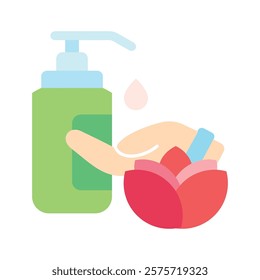 Massage Oil Vector EPS 10 for print, digital UI, UX kit, web and app development for health, personal care, body treatment and more.