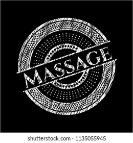 Massage on blackboard