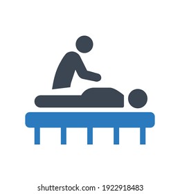 Pictogram Massage Masseur Backrub Wellness Spa Stock Illustration 577216189