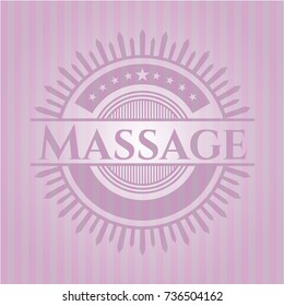 Massage pink emblem