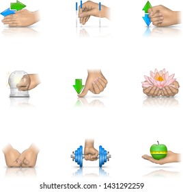 Massage realistic icons | Massage, Spa & Relaxation vector color icon set