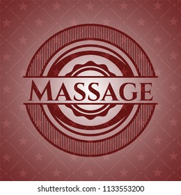 Massage red emblem