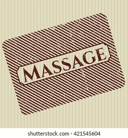 Massage rubber seal