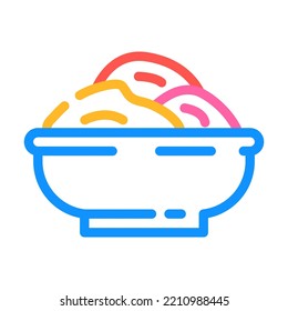 vector de icono de color de sal de masaje. señal de sal de masaje. ilustración de símbolo aislado