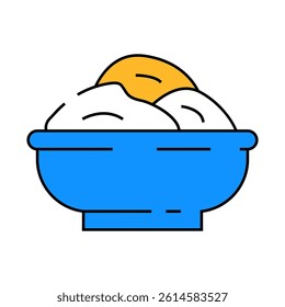 massage salt line icon vector. massage salt sign. isolated symbol illustration