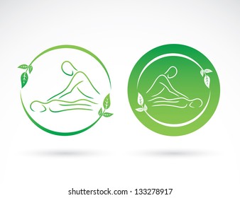 Massage signs - vector illustration