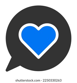 massage solid blue grey valentine illustration vector and logo new year icon perfect. Icon sign from modern collection for web. Nice design perfect.