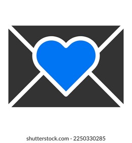 imagen de la valentina azul sólido de masaje vector y logotipo icono de año nuevo perfecto. Signo de icono de la colección moderna para la web. El diseño es perfecto.