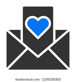imagen de la valentina azul sólido de masaje vector y logotipo icono de año nuevo perfecto. Signo de icono de la colección moderna para la web. El diseño es perfecto.
