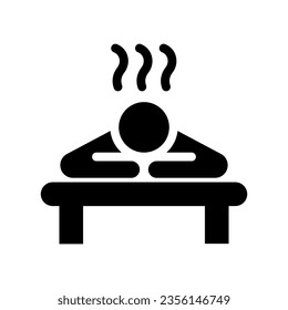 massage solid icon illustration vector graphic