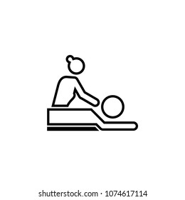 Massage spa body treatment vector icon