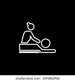 Massage spa body treatment vector icon
