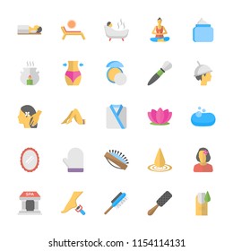 
Massage And Spa Flat Icons
