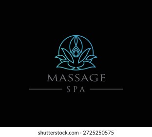 Diseño de logotipo de spa de masaje para su 