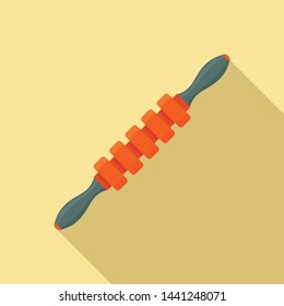 Massage stick icon. Flat illustration of massage stick vector icon for web design