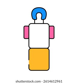 massage table line icon vector. massage table sign. isolated symbol illustration