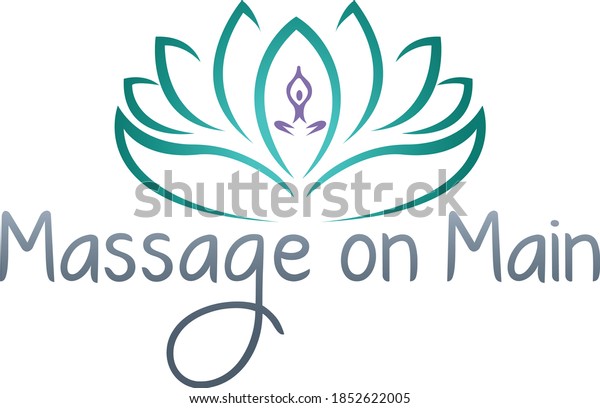 Massage Therapy Logo Design Template Stock Vector Royalty Free 1852622005