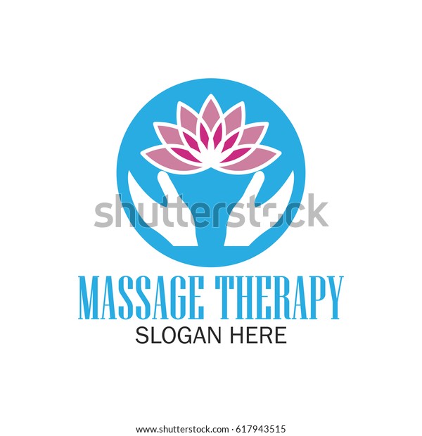 Massage Therapy Logo Text Space Your Business Finance