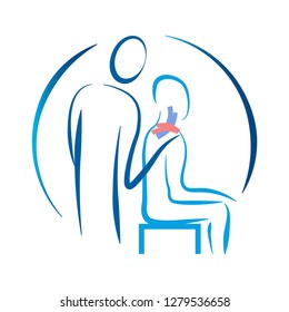Massage therapy, physiotherapy icon