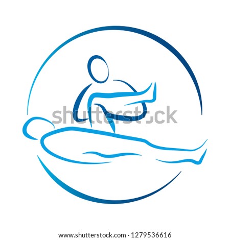 Massage therapy, physiotherapy icon