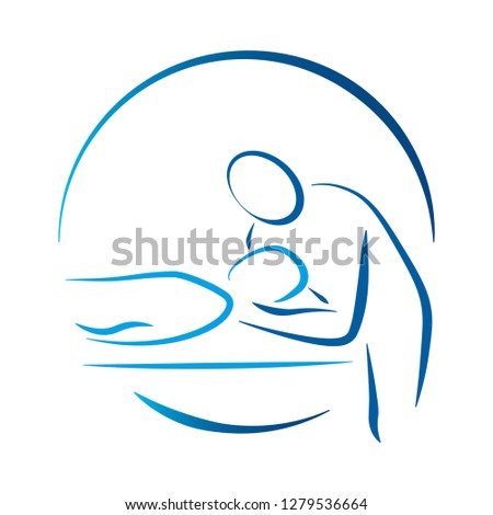 Massage therapy, physiotherapy icon