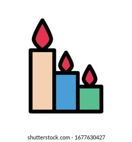 massage vector flat color icon 