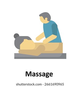Ícone de vetor de massagem que pode facilmente modificar ou editar
