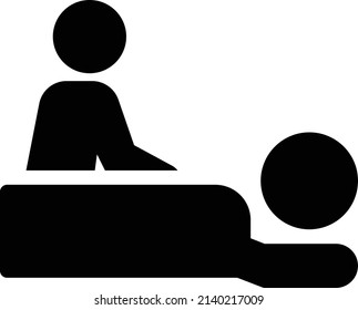Massage Vector illustration on a transparent background.Premium quality symmbols.Glyphs vector icon for concept and graphic design. 