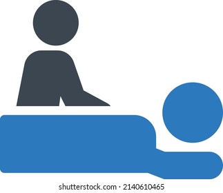 Massage Vector illustration on a transparent background.Premium quality symmbols.Glyphs vector icon for concept and graphic design. 