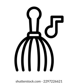 Diseño de iconos de la línea del vector de masaje