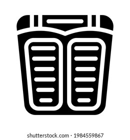 massager for feet glyph icon vector. massager for feet sign. isolated contour symbol black illustration