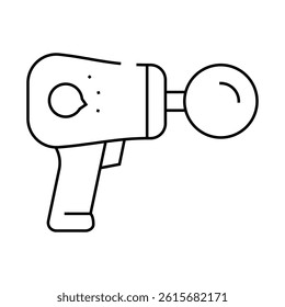 massager gadget line icon vector. massager gadget sign. isolated contour symbol black illustration