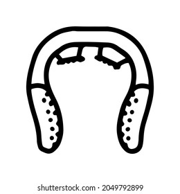 massager for head line vector doodle simple icon