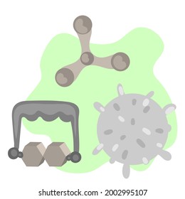 massager simple hand-drawn vector graphic. Anti-cellulite treatments, skin and body care, spa, cosmetology.