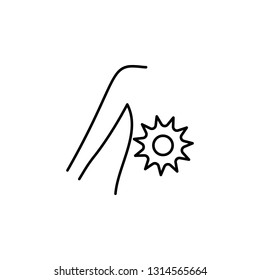 massages ring for spa outline icon. Signs and symbols can be used for web, logo, mobile app, UI, UX