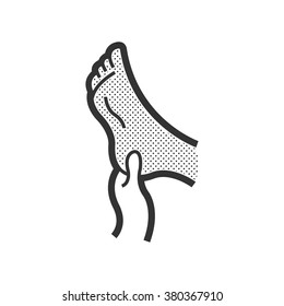 Massaging Gout Feet Icon