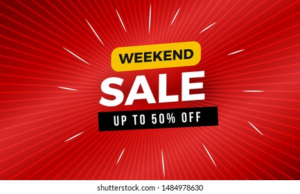 Massive and huge Weekend sale banner