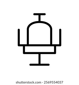 Masssage chair icon Thin vector set