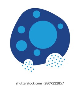 Mast cell degranulation icon vector