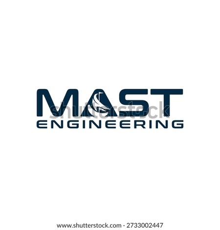 MAST ENGINEERING SYMBOL LOGO DESIGN IDEA VECTOR.eps